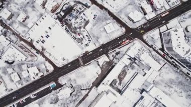 Kış Kenti Kavşağı Üniversitesi Kampüsü, İHA 'dan Aşağı Uçan Soğuk Sofya Bulgaristan Avrupa' sına Yükseliyor