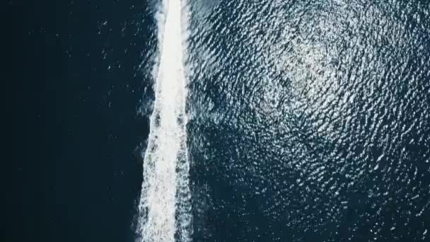 Jetski Sürücüsü Hızlı Lüks Yükselt Yakala Denizi Açığa Çıkar Güneşli — Stok video