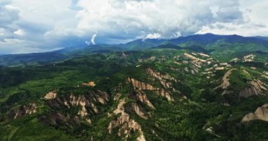 Bulutlar Bulutlar Nem Buharı Hava Enerjisi Melnik Piramitleri Kırsal Bulgaristan Dronu