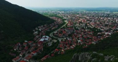 Kırsal Dağ Kasabası Temiz Hava Sessiz Doğu Avrupa Hava Aracı