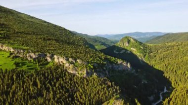 Parallax İniş Gizli Yol Yolu Tepe Gezisi Manzarası İnsansız Hava Aracı