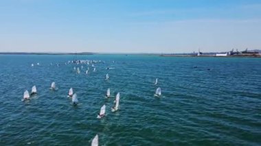 Yarışa Başlayan Çocuklar Kupası Yörünge Genel Bakışı Avrupa Denizcilik Şampiyonası Karadeniz İHA 'sı