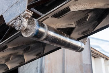 Asansördeki tahıl taşıyıcısı parçası.