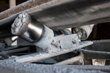 Asansördeki tahıl taşıyıcısı parçası.