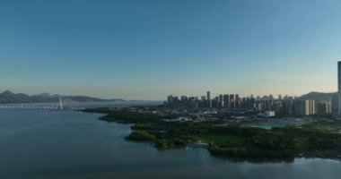 Shenzhen City, Çin 'de şehir manzarası