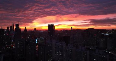 Shenzhen City, Çin 'de şehir manzarası