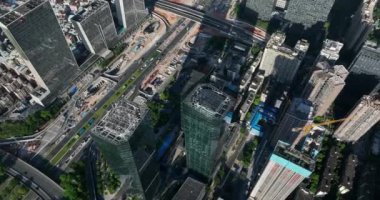 picturesque view of modern buildings in Shenzhen city