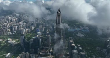 picturesque view of modern buildings in Shenzhen city