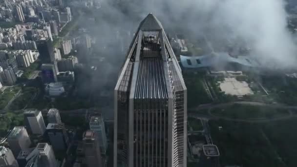 Picturesque View Modern Buildings Shenzhen City — Αρχείο Βίντεο