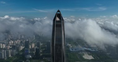 picturesque view of modern buildings in Shenzhen city