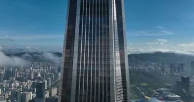 picturesque view of modern buildings in Shenzhen city