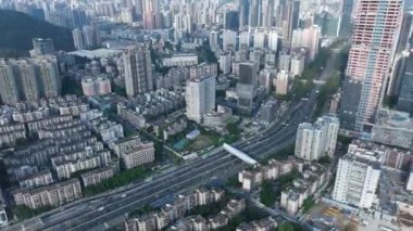 picturesque view of modern buildings in Shenzhen city