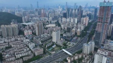 picturesque view of modern buildings in Shenzhen city