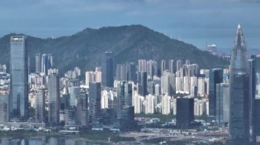 picturesque view of modern buildings in Shenzhen city