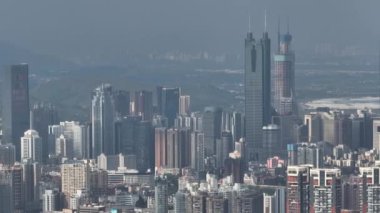 picturesque view of modern buildings in Shenzhen city