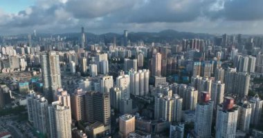 picturesque view of modern buildings in Shenzhen city