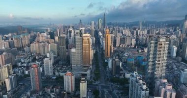 picturesque view of modern buildings in Shenzhen city