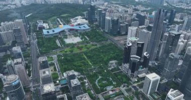 picturesque view of modern buildings in Shenzhen city