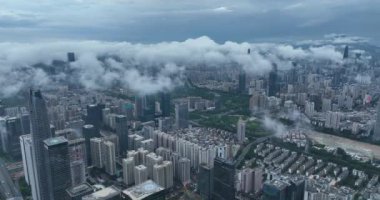 picturesque view of modern buildings in Shenzhen city