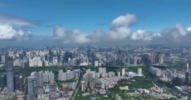 picturesque view of modern buildings in Shenzhen city