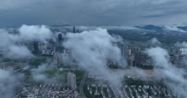 picturesque view of modern buildings in Shenzhen city