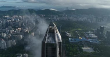 picturesque view of modern buildings in Shenzhen city