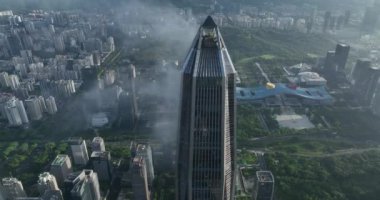picturesque view of modern buildings in Shenzhen city