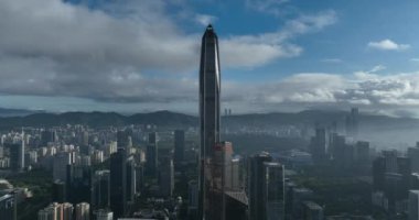 picturesque view of modern buildings in Shenzhen city