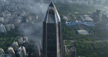 picturesque view of modern buildings in Shenzhen city