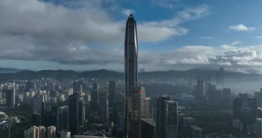 picturesque view of modern buildings in Shenzhen city