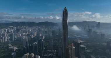 picturesque view of modern buildings in Shenzhen city