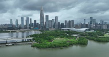 picturesque view of modern buildings in Shenzhen city