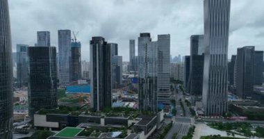 picturesque view of modern buildings in Shenzhen city