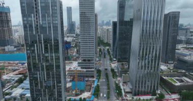 picturesque view of modern buildings in Shenzhen city