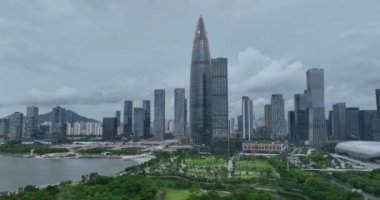 picturesque view of modern buildings in Shenzhen city