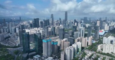 picturesque view of modern buildings in Shenzhen city