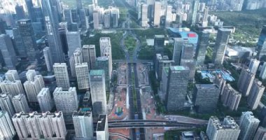 picturesque view of modern buildings in Shenzhen city