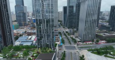 picturesque view of modern buildings in Shenzhen city