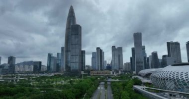 picturesque view of modern buildings in Shenzhen city