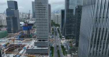 picturesque view of modern buildings in Shenzhen city