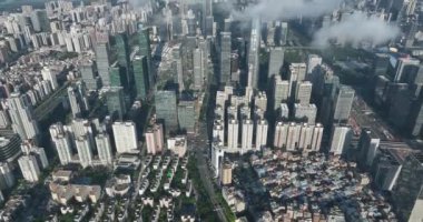 picturesque view of modern buildings in Shenzhen city