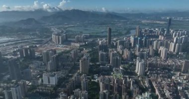 picturesque view of modern buildings in Shenzhen city
