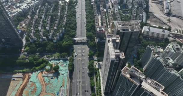Aerial View Landscape Shenzhen City China — Stock Video