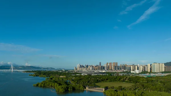 Shenzhen China Circa 2022 Aerial View Landscape Shenzhen City China — Stock Photo, Image