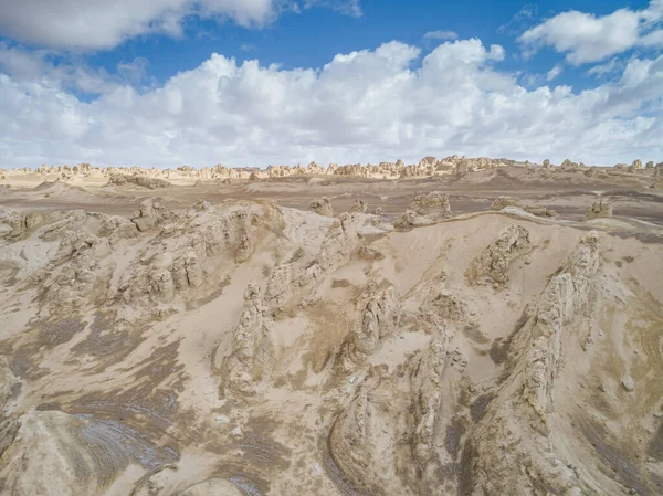 Aerial View Landscape Desert Blue Sky — Photo