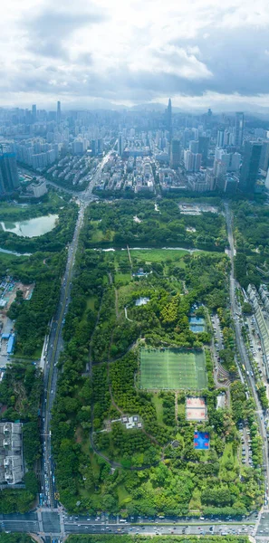 Shenzhen Cina Circa 2022 Veduta Aerea Del Paesaggio Nella Città — Foto Stock