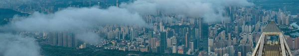 Aerial View Ping Finance Center Shenzhen City China — Stock Photo, Image