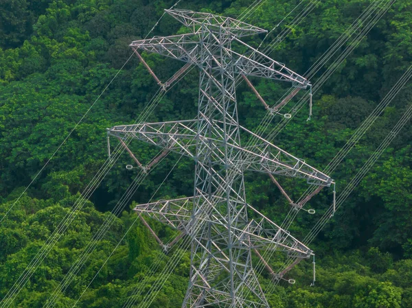Вид Воздуха Башню Электричества Горе — стоковое фото