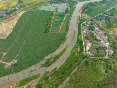 Guangdong, Çin 'deki hava manzarası