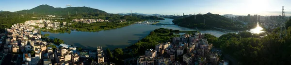 Luftaufnahme Der Städtischen Dorflandschaft Der Stadt Shenzhen China — Stockfoto